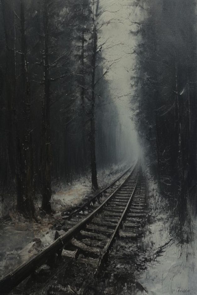 Обложка: Следы в лесу