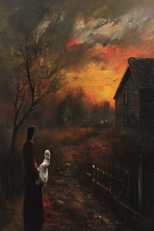 Обложка: sunset and birth